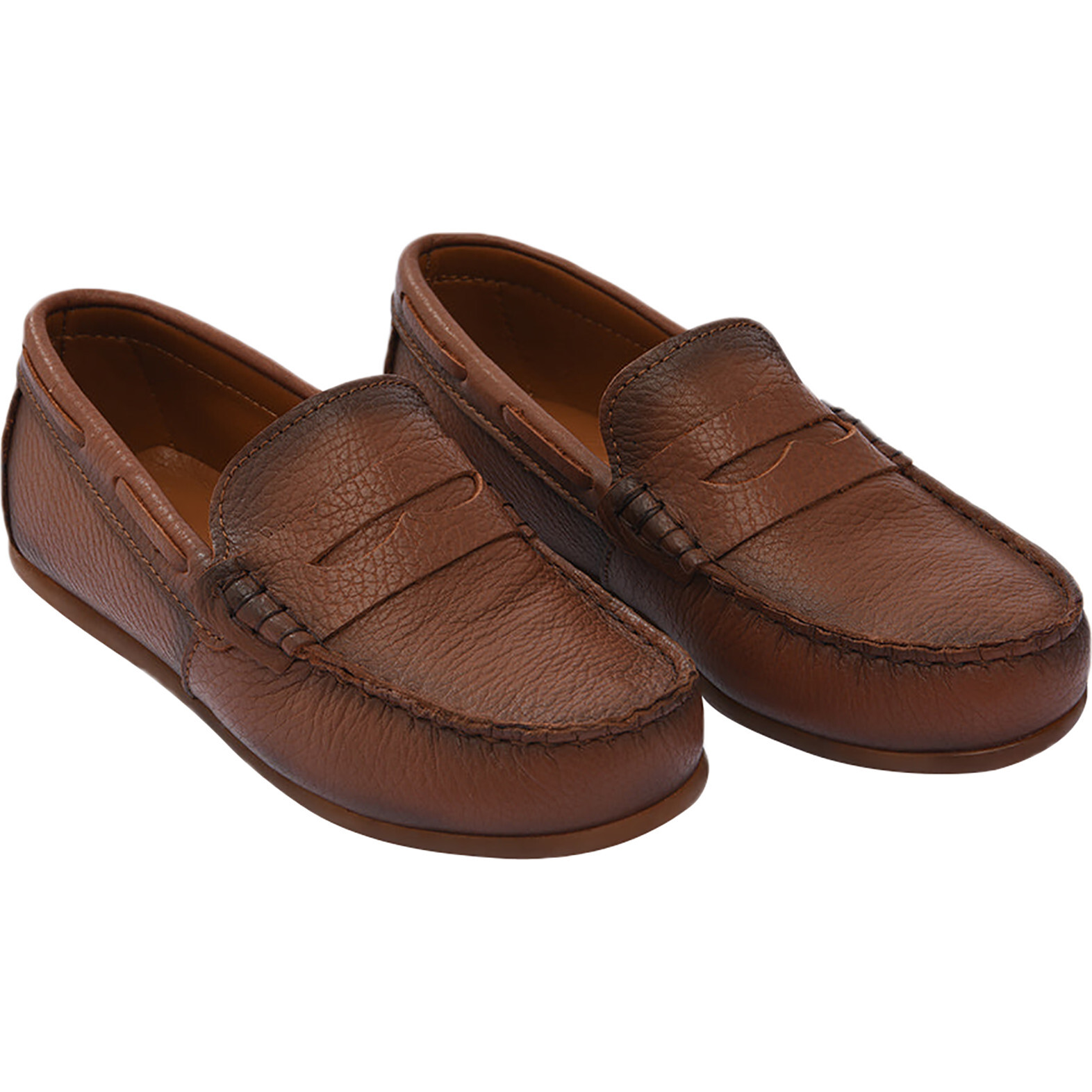 Penny Loafers, Brown - Slip Ons - 1