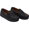 Penny Loafers, Black - Slip Ons - 1 - thumbnail