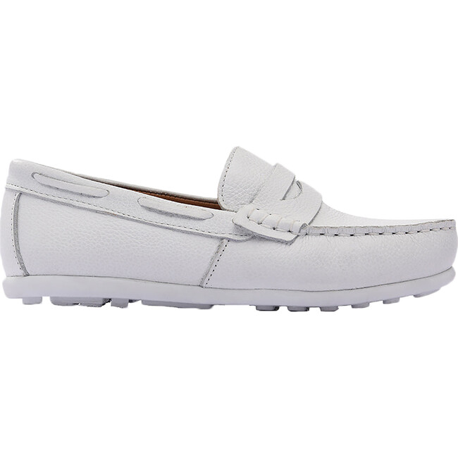 Penny Loafers, White