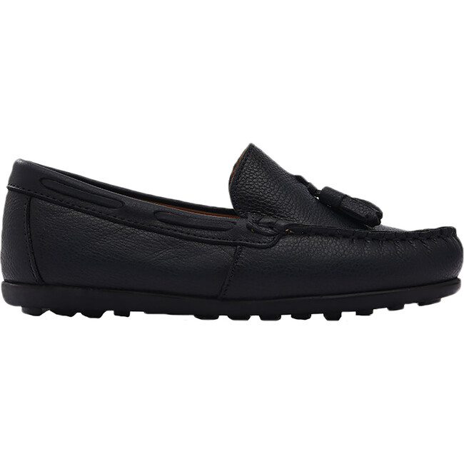 Leather Tassel Loafers, Navy