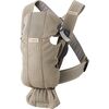 Baby Carrier Mini 3D Mesh, Grey Beige - Carriers - 1 - thumbnail