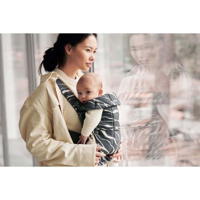 Baby Carrier Mini Cotton, Anthracite Landscape - Carriers - 3