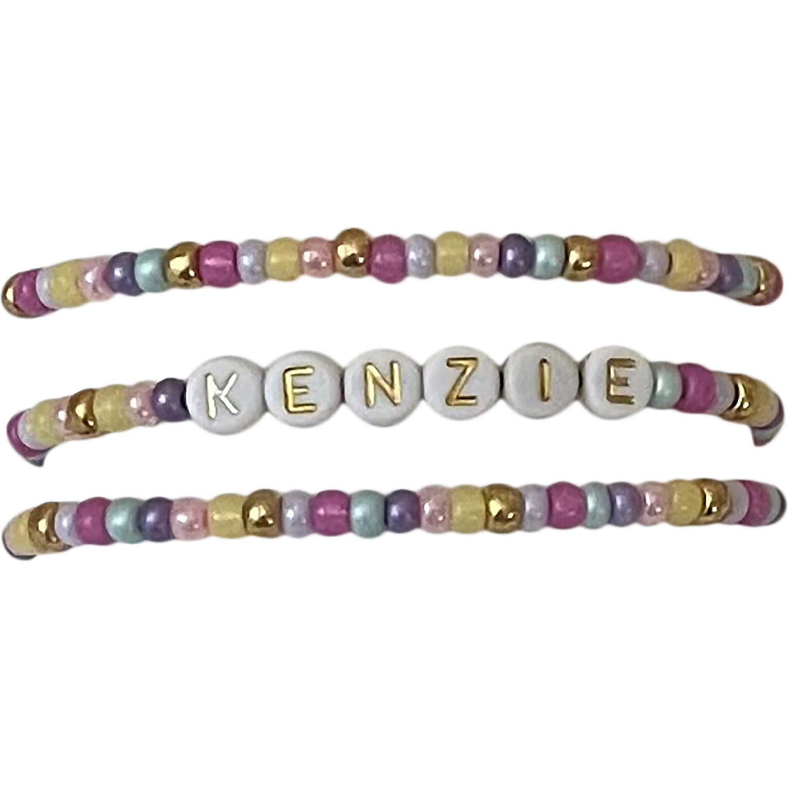 Kenzie Easter Monogram Bracelet Set - Bracelets - 1