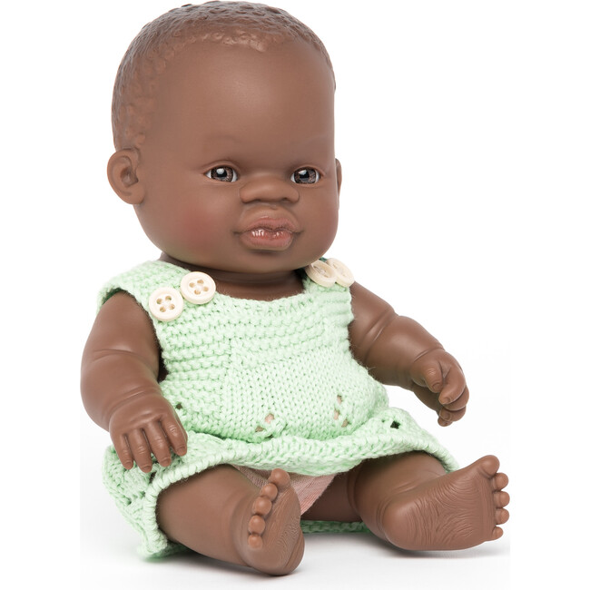 8 1/4'' Dressed African Baby Doll Girl