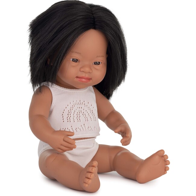 15" Baby Doll Hispanic Girl with Down Syndrome