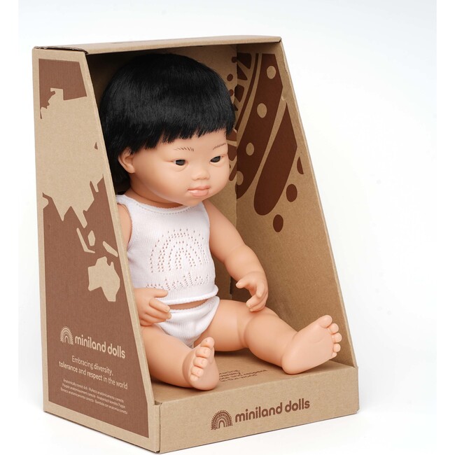 15" Baby Doll Asian Boy with Down Syndrome