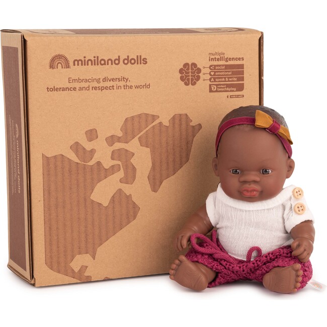 8¼” African Baby Doll with Clothes