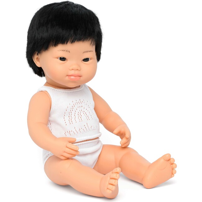 15" Baby Doll Asian Boy with Down Syndrome - Dolls - 2