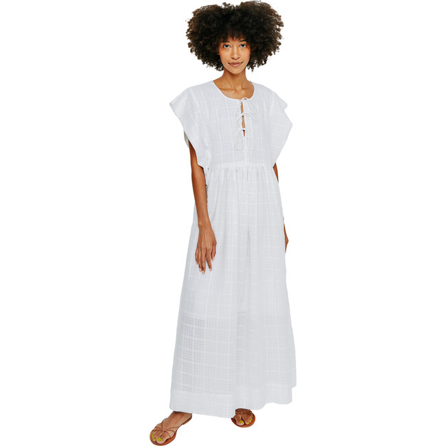 Women's Sonoma Dress, White Boxweave