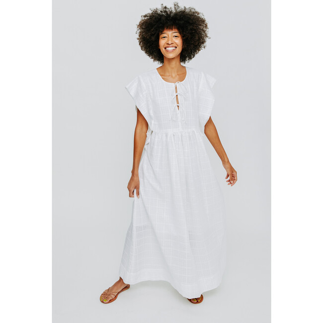 Women's Sonoma Dress, White Boxweave - Dresses - 2