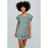 Women's Pueblo Top, Blueberry - Blouses - 3