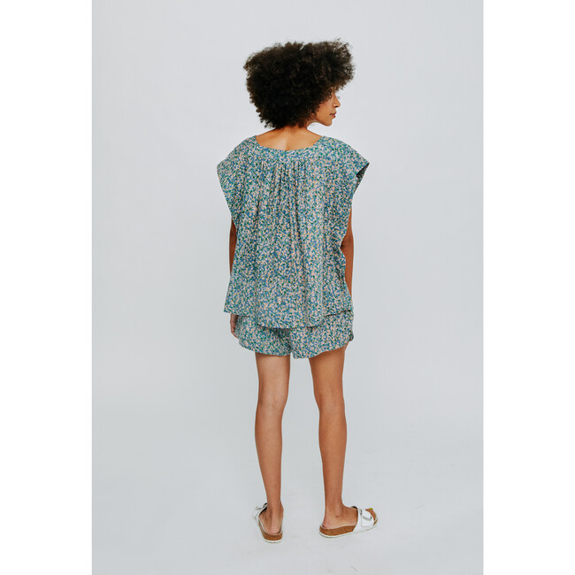 Women's Pueblo Top, Blueberry - Blouses - 5