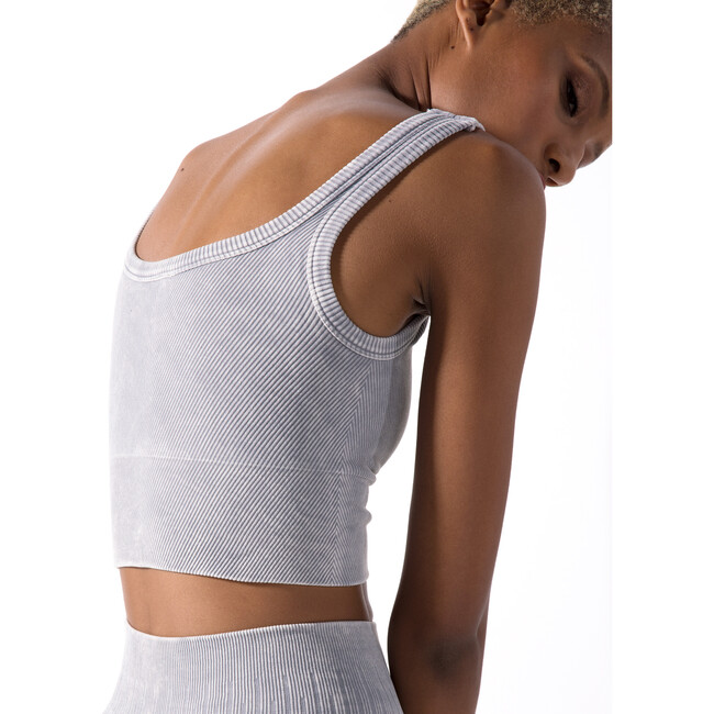 Women's Shayna Chevron Crop, Vintage Cool Grey - Bras - 3
