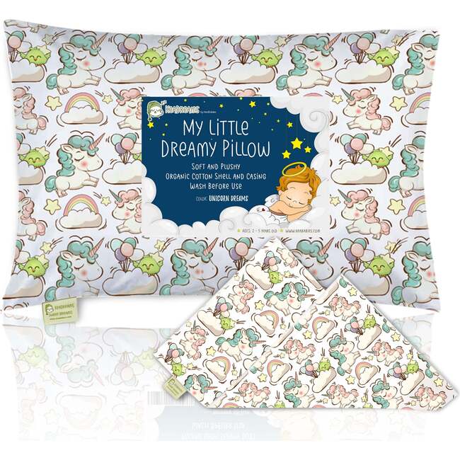 Printed Toddler Pillowcase 13X18", Unicorn Dreams - Nursing Pillows - 1