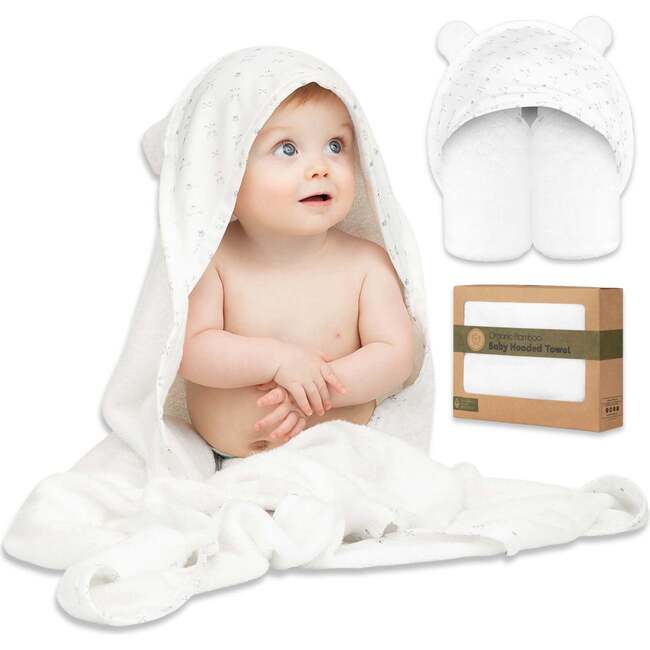 LUXE Organic Bamboo Hooded Towel, KeaStory