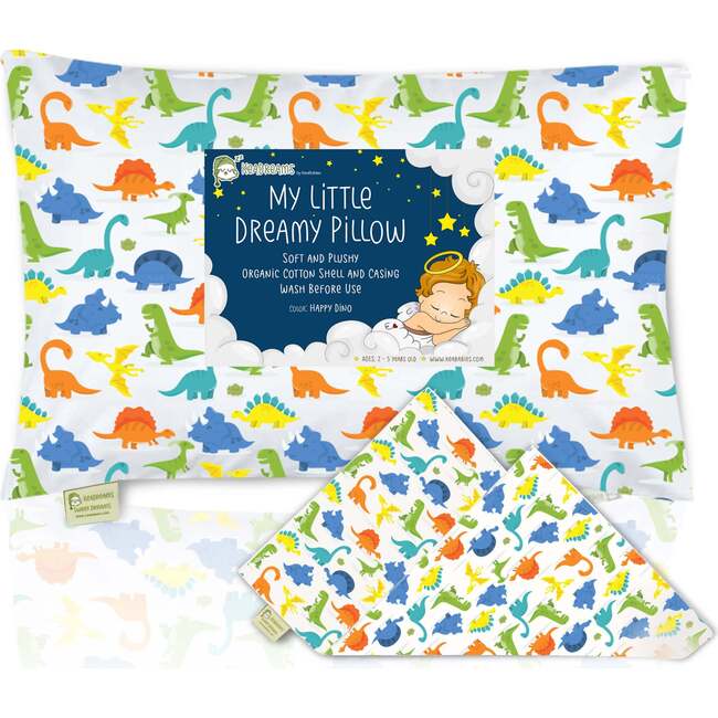 Printed Toddler Pillowcase 13X18", Happy Dino