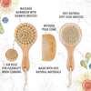 Baby Round Hair Brush and Comb Set, Walnut - Hair Accessories - 2