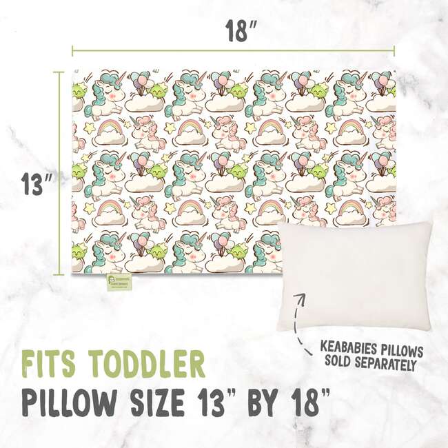 Printed Toddler Pillowcase 13X18", Unicorn Dreams - Nursing Pillows - 2