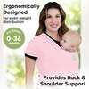Baby Wrap Carrier, Sweet Pink - Carriers - 2 - thumbnail