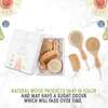 Baby Round Hair Brush and Comb Set, Walnut - Hair Accessories - 3