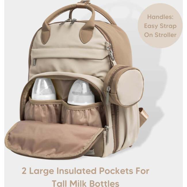 PLAY Diaper Backpack, Latte - Carriers - 3