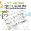 Printed Toddler Pillowcase 13X18", Alphamals - Nursing Pillows - 3