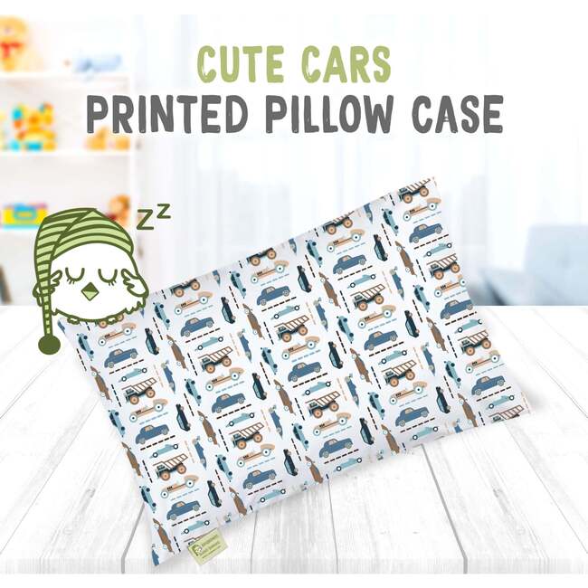 Printed Toddler Pillowcase 13X18", Vroom - Nursing Pillows - 3