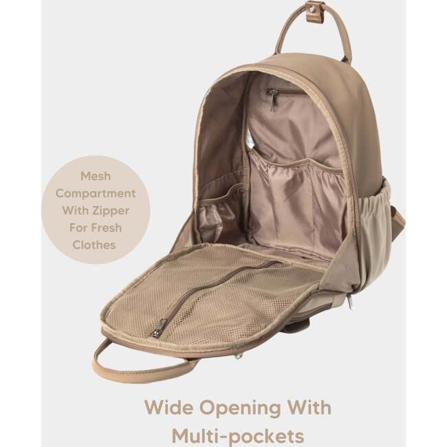 PLAY Diaper Backpack, Latte - Carriers - 4