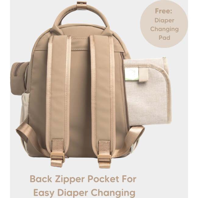 PLAY Diaper Backpack, Latte - Carriers - 5