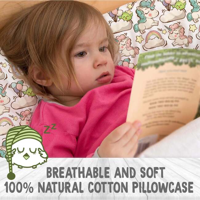 Printed Toddler Pillowcase 13X18", Unicorn Dreams - Nursing Pillows - 4