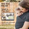 Baby Wrap Carrier, Mystic Gray - Carriers - 4 - thumbnail