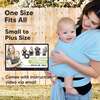 Baby Wrap Carrier, Baby Blue - Carriers - 4 - thumbnail