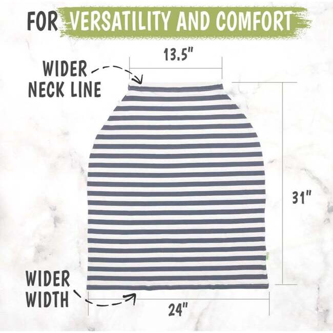 All in 1 Multi-Use Cover, BFF Gray - Nursing Covers - 5