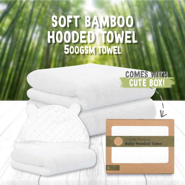 LUXE Organic Bamboo Hooded Towel, KeaStory - Carriers - 5
