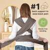 Baby Wrap Carrier, Copper Gray - Carriers - 5