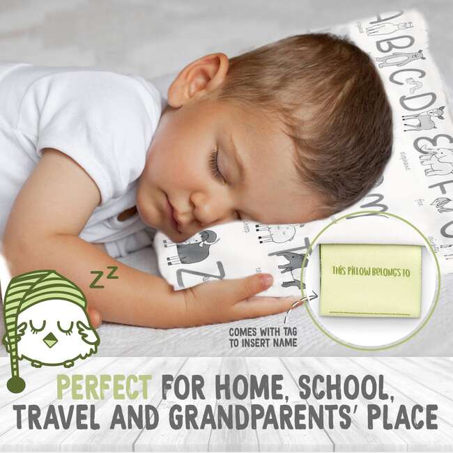 Printed Toddler Pillowcase 13X18", Alphamals - Nursing Pillows - 6