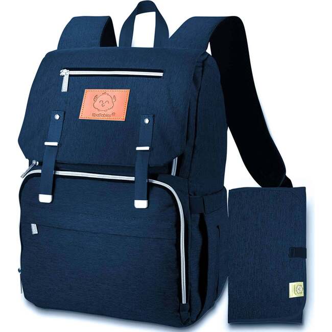 Explorer Diaper Backpack, Navy Blue - Carriers - 1