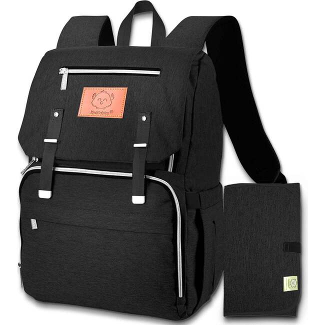 Explorer Diaper Backpack, Trendy Black - Carriers - 1