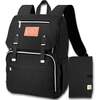 Explorer Diaper Backpack, Trendy Black - Carriers - 1 - thumbnail