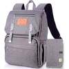 Explorer Diaper Backpack, Classic Gray - Carriers - 1 - thumbnail