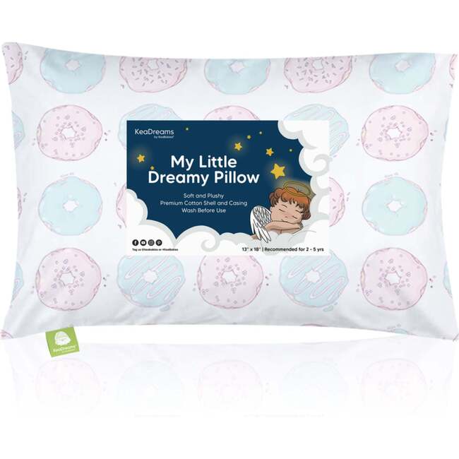 Toddler Pillow with Pillowcase, Donuts