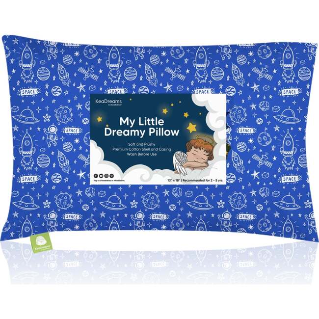 Toddler Pillow with Pillowcase, Off to Space