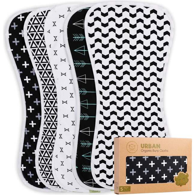URBAN Organic Burp Cloths, MONOS