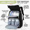 Explorer Diaper Backpack, Trendy Black - Carriers - 2 - thumbnail
