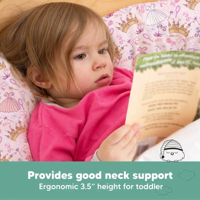 Toddler Pillow with Pillowcase, Dear Princess - Nursing Pillows - 5
