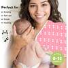 URBAN Organic Burp Cloths, Pink Dreams - Burp Cloths - 6