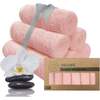 DELUXE Baby Bamboo Washcloths, Blush Pink - Burp Cloths - 1 - thumbnail