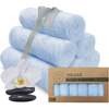 DELUXE Baby Bamboo Washcloths, Bravo Blue - Burp Cloths - 1 - thumbnail