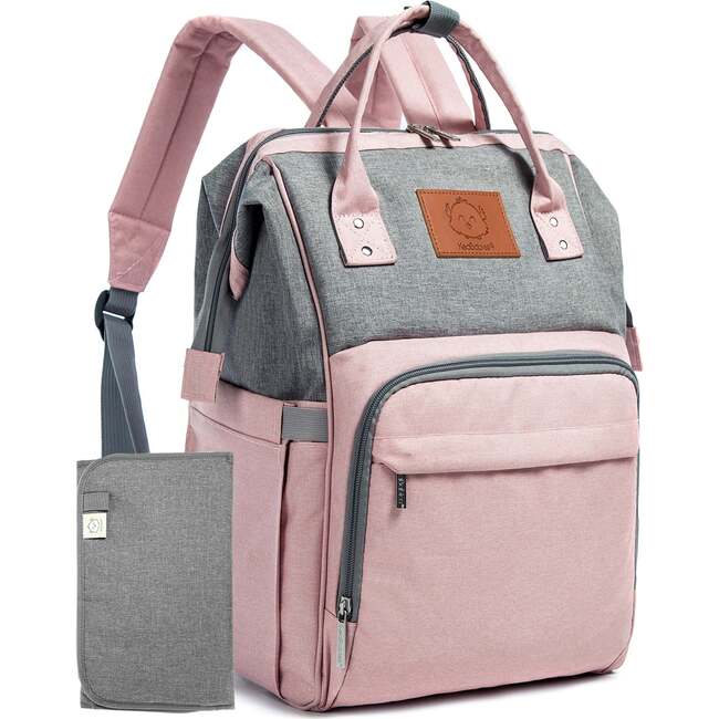 Original Diaper Backpack, Pink Gray - Carriers - 1