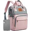 Original Diaper Backpack, Pink Gray - Carriers - 1 - thumbnail